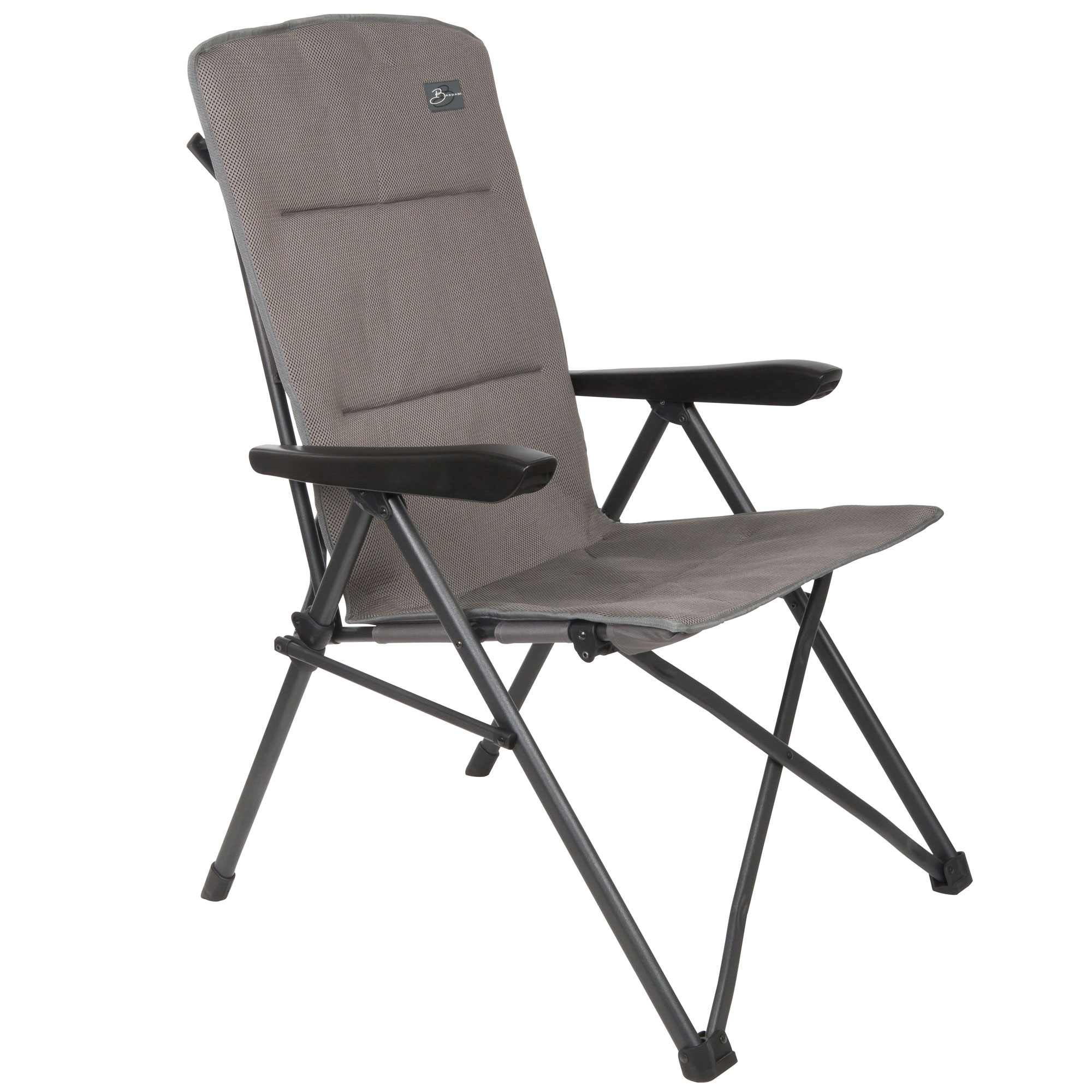 gids oogopslag ijsje Bardani Monschau 3D Comfort campingstoel platina grey