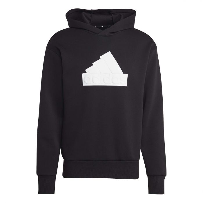 Adidas Essentials Big Logo hoodie heren black white 