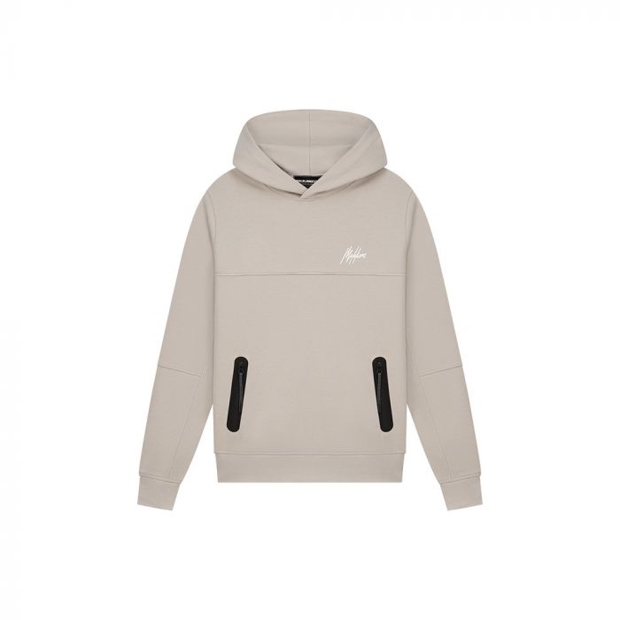 Malelions Sport Counter hoodie heren taupe 