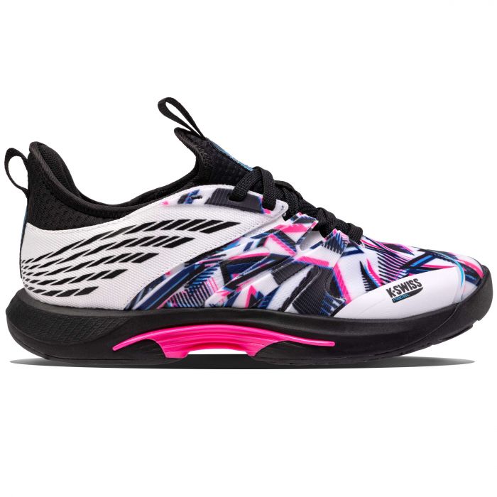 K-Swiss Speedtrac 08912 padelschoenen heren white black neon pink