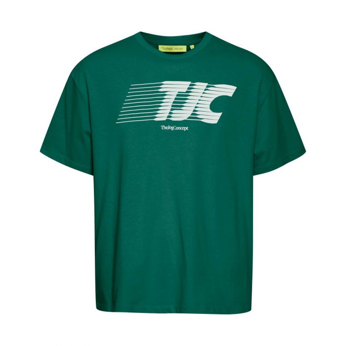 TheJoggConcept Silas Logo shirt heren evergreen 