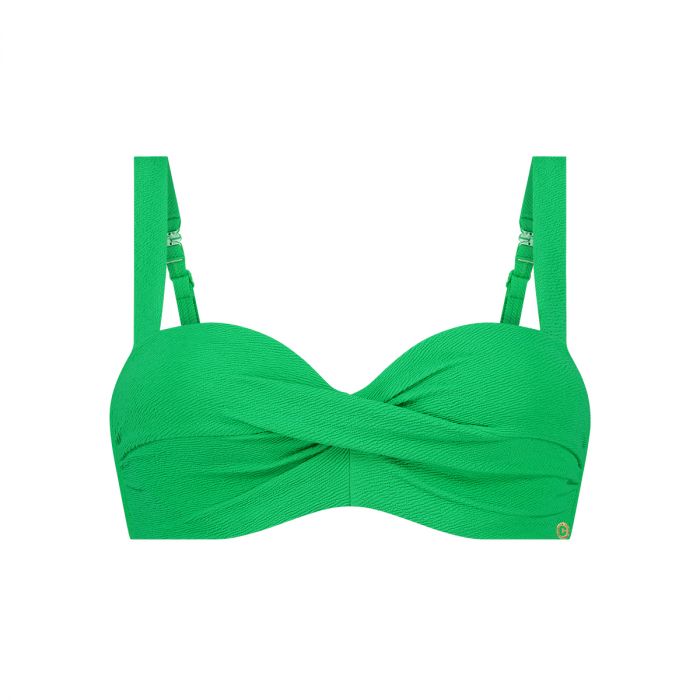 Ten Cate Beach Twisted bikini top dames bright green relief 