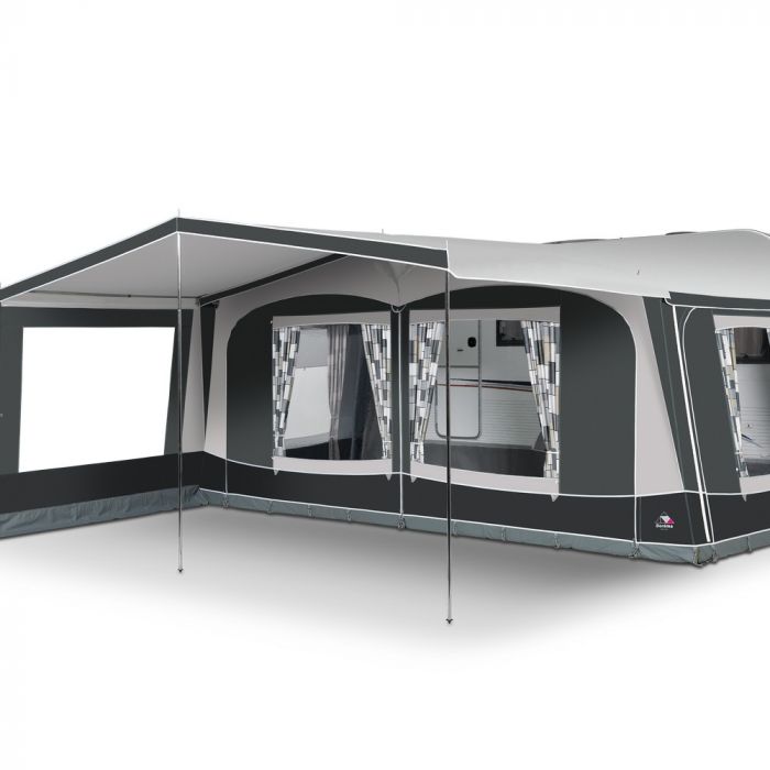 Doréma Locarno Plus voortentluifel 25 mm aluminium frame  antraciet