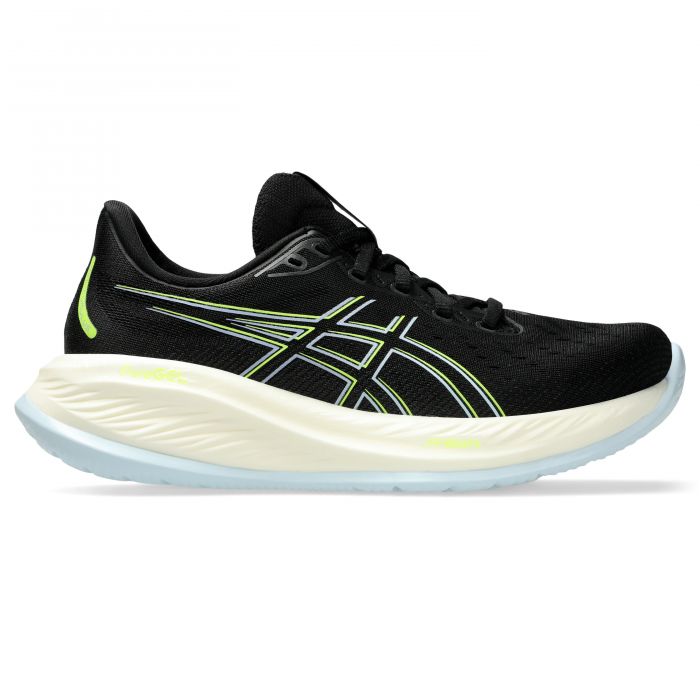 Asics Gel-Cumulus 26 1012B599 hardloopschoenen dames black safety yellow