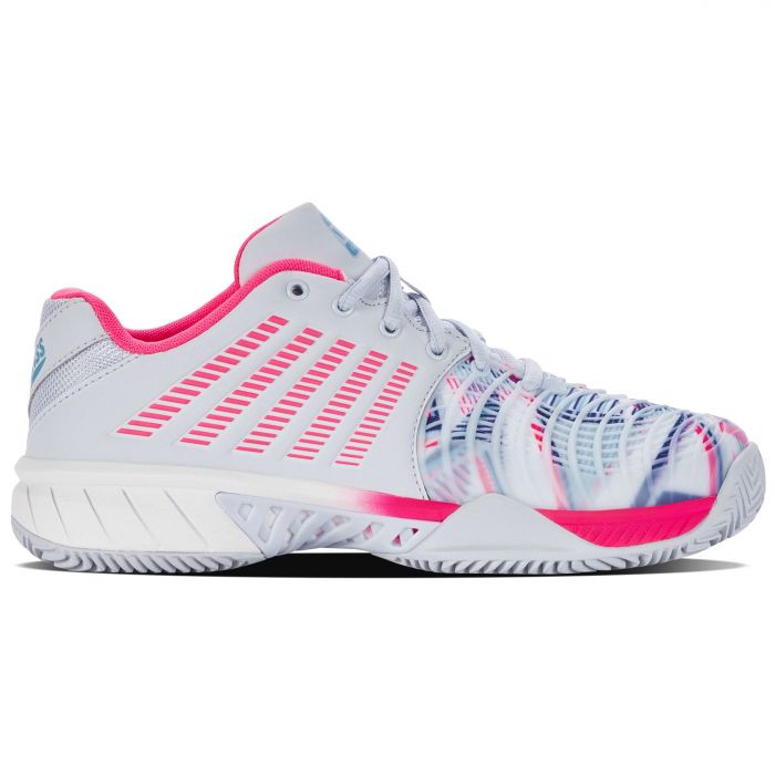 K-Swiss Express Light 3 HB Padel 98900 padelschoenen dames arctic ice white neon pink