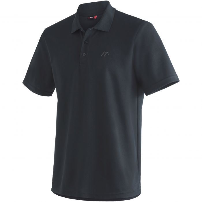 Maier Sports Ulrich polo heren black 