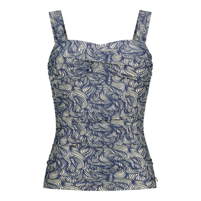 Ten Cate Beach Twisted tankini top dames abstract loops 