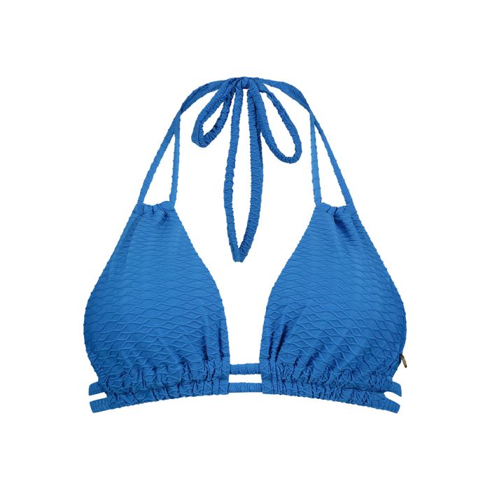 Ten Cate Beach Slide Triangle bikini top dames blue snake 