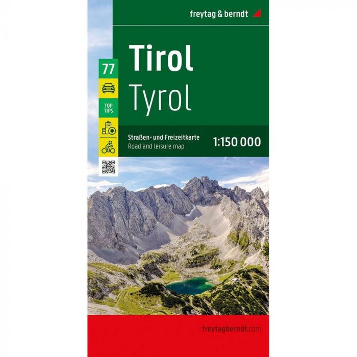 Freytag & Berndt Tirol vrijetijds- en wegenkaart 