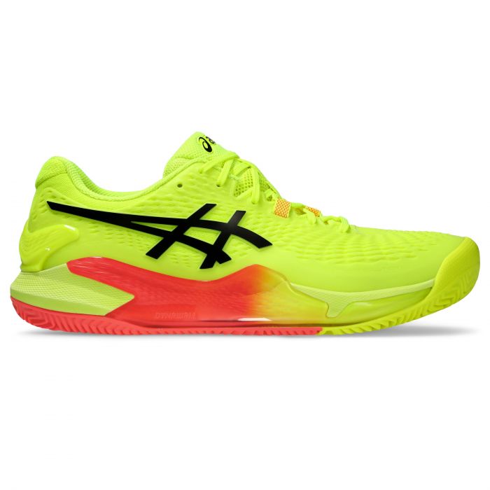 Asics Gel-Resolution 9 Clay Paris 1041A495  tennisschoenen heren safety yellow black