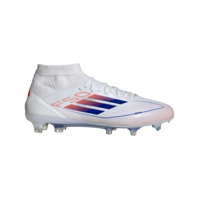 Adidas F50 Pro mid-cut FG ID9187 voetbalschoenen dames cloud white lucid blue solar red