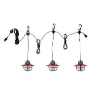 Barebones Edison String USB hanglamp 3 stuks red 