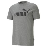 Puma Essentials Logo shirt heren medium grey heather 