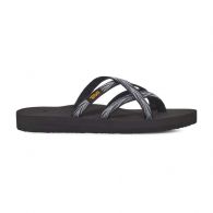 Teva Olowahu slippers dames palms zwart wit 