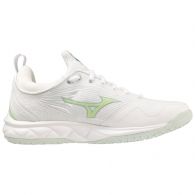 Mizuno Wave Luminous 2 V1GC2120 indoorschoenen dames white glacial ridge patinagreen