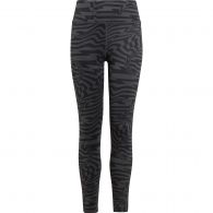 Adidas Earoready Allover Print sportlegging junior carbon black white