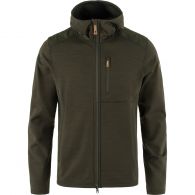 Fjällräven Keb Hoodie fleece vest heren deep forest 