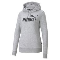 Puma Essentials Logo hoodie dames light grey heather 