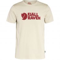 Fjällräven Logo shirt heren chalk white 