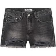 Malelions Damaged Denim short dames black 