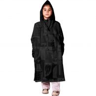 Rainkiss Back To Black regenponcho junior black 