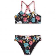 O'Neill Mix And Match Tropics bikini junior black blue  bluemchen