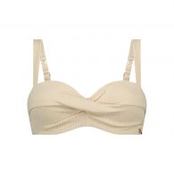 Ten Cate Beach Twisted bikini top dames off white relief 