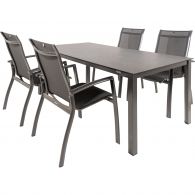 Kettler HPL 180 Legato 4 dining tuinset jura antraciet 