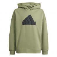 Adidas Future Icons Logo hoodie junior tent green black 