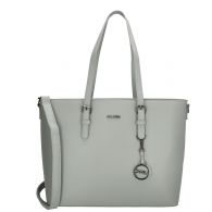 Charm London Buckingham 15,6 inch laptop schoudertas light grey 