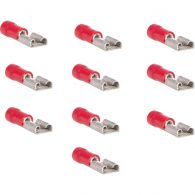 DWS Vlakstekkerhuls 4,8 mm rood per 10 stuks