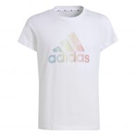 Adidas Logo shirt junior metallic print 