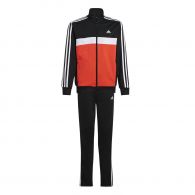 Adidas Essentials 3-Stripes Tiberio trainingspak junior  black bright red white