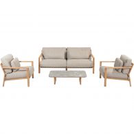 4 Seasons Outdoor Lucas 120 x 60 cm loungeset 4-delig beige 